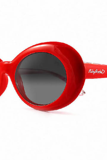 Ruby Rocks Ladies 'antigua' Oval Sunglasses In Red Ruby Rocks